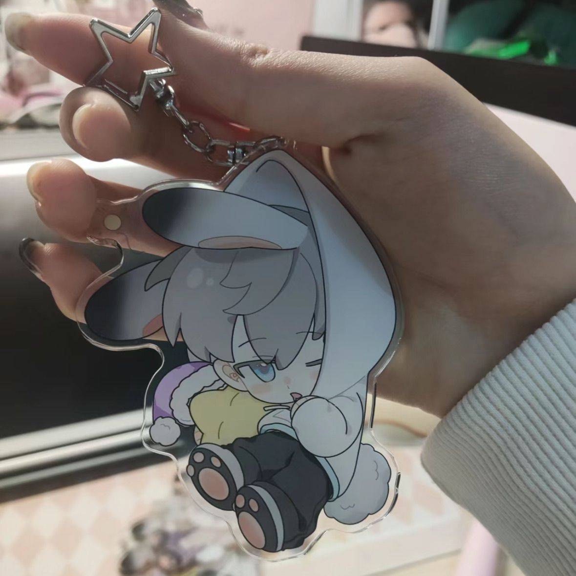 Love and Deepspace Xavier Acrylic Keychain Cute Double-Sided Anime Accessory Bag Charm Gift/恋と深空 セイヤ アクリルキーホルダー 可愛い両面印刷 アニメグッズ バッグチャーム ギフト